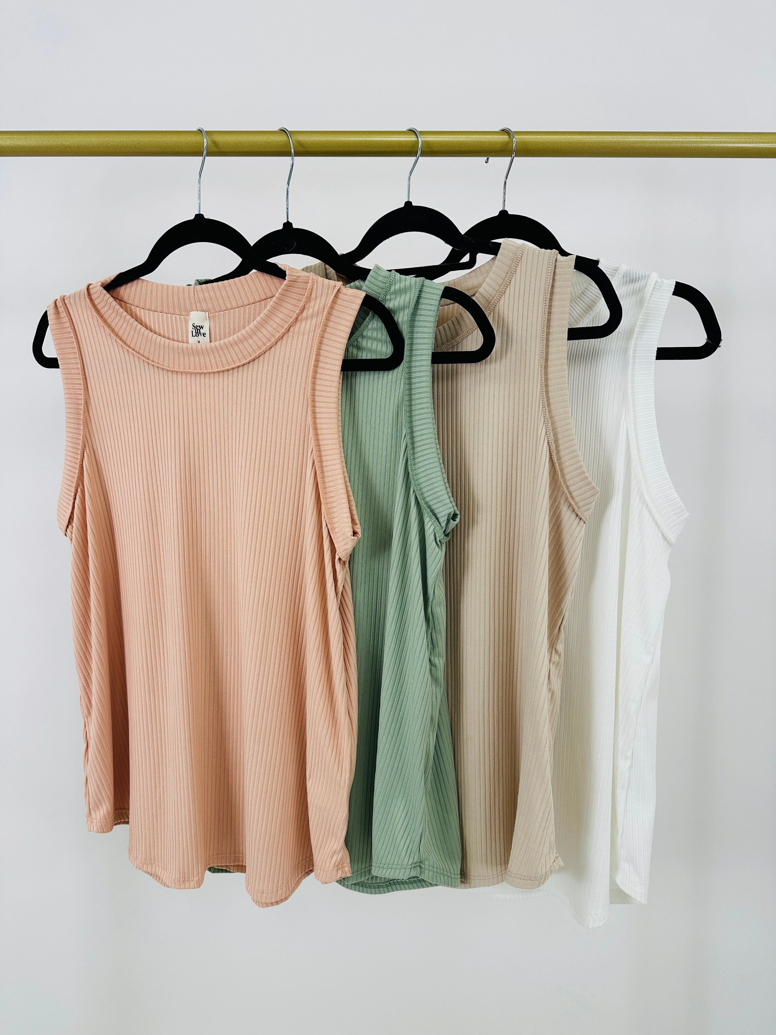 Sun Kissed Comfort Tank Top- Multiple Colors!