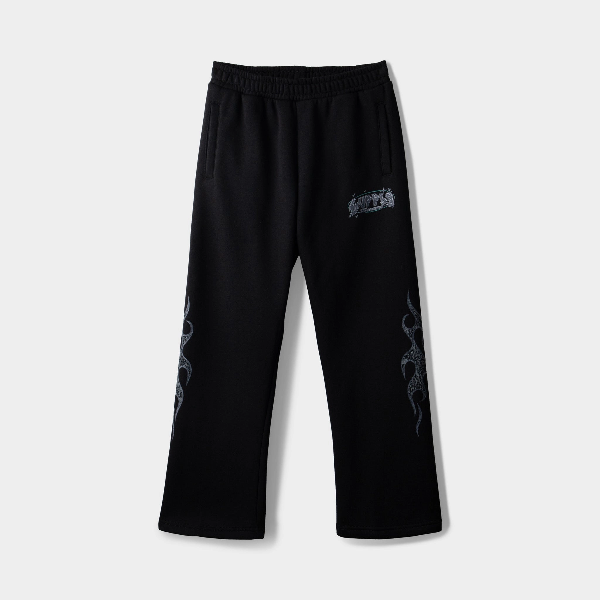 Supply & Demand Juniors' Praiser Pants Black / Sky Blue