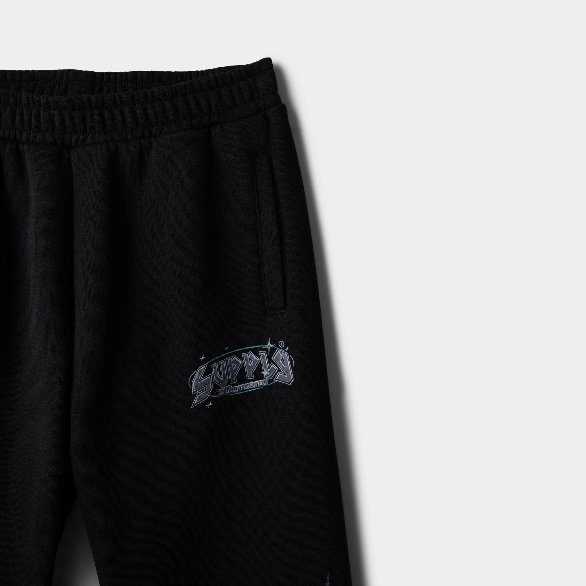 Supply & Demand Juniors' Praiser Pants Black / Sky Blue