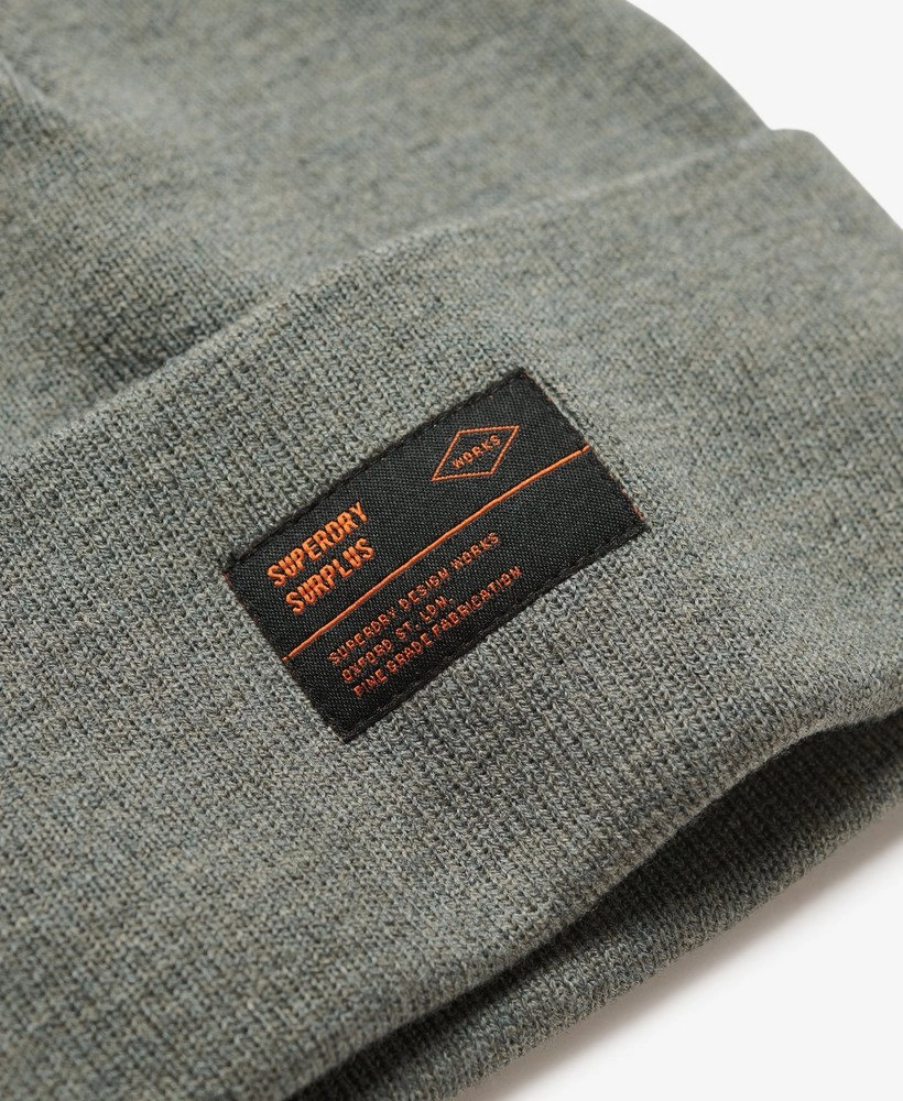 Surplus Knitted Beanie Hat | Rock Grey Marle