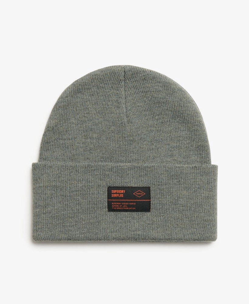 Surplus Knitted Beanie Hat | Rock Grey Marle
