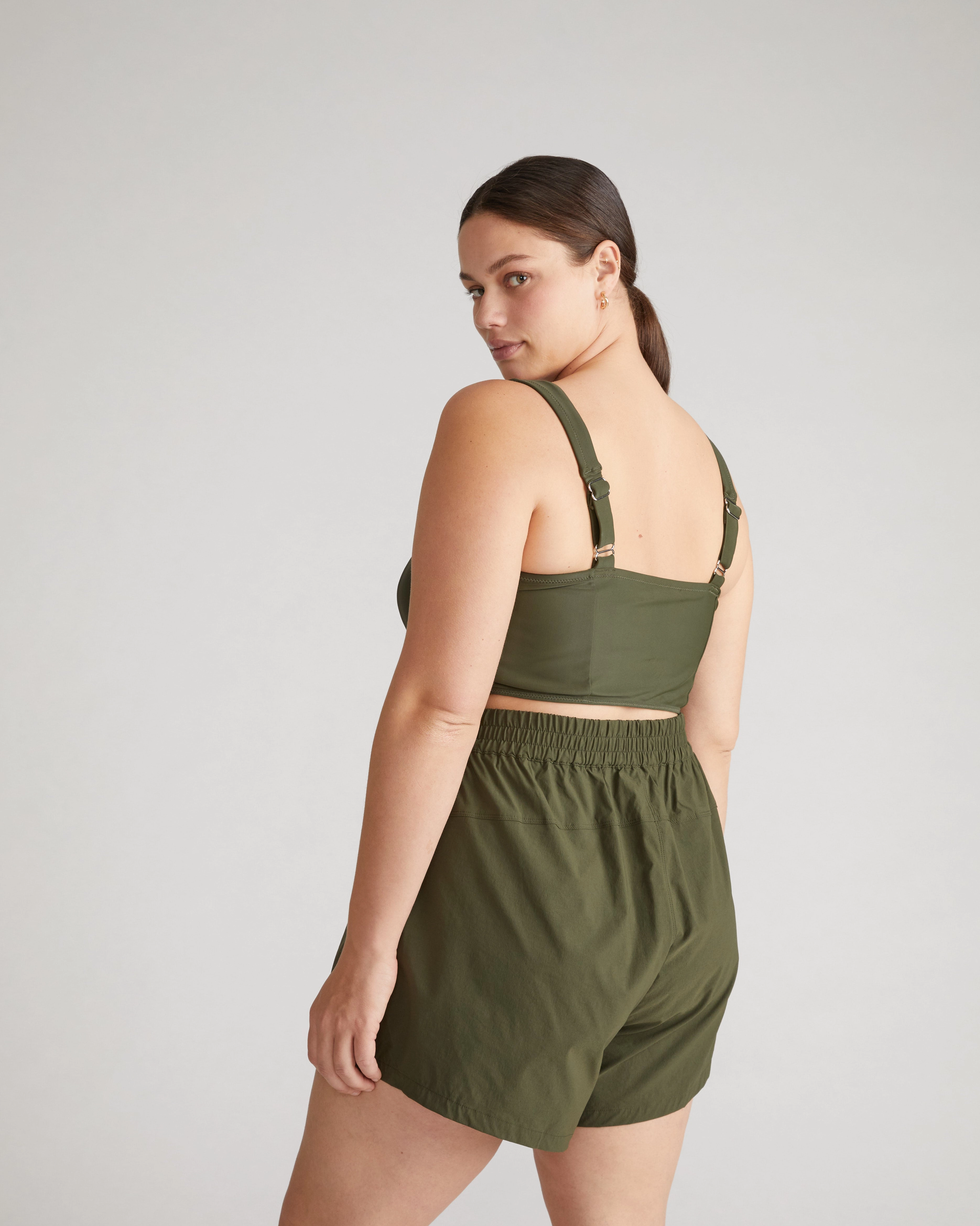 The Square Neck Bikini Top - Nori