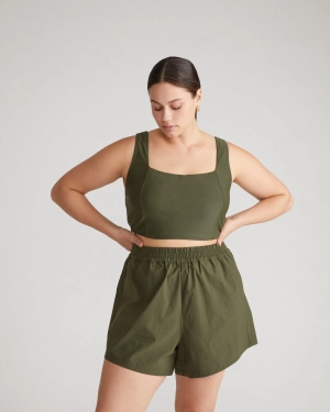 The Square Neck Bikini Top - Nori