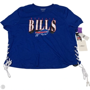 Top Short Sleeve By Wear by Erin Andrews In Blue, Size: Xxl