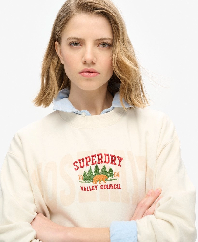 Travel Souvenir Loose Crew | Cream