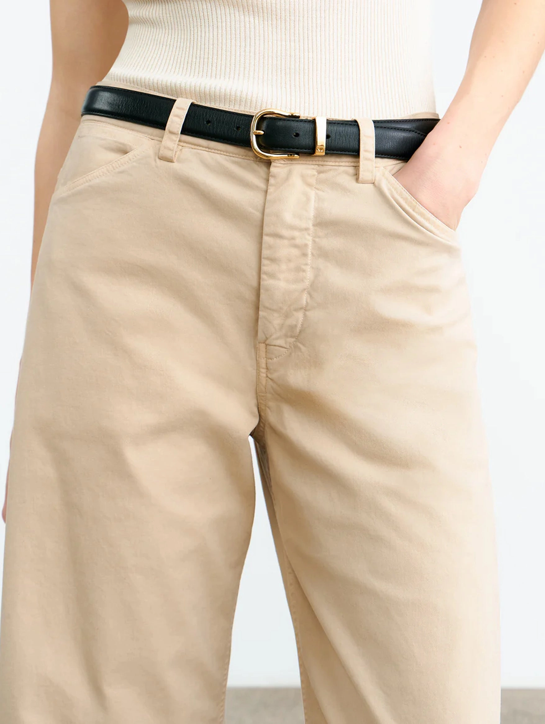 Tribeca Pant in Stone