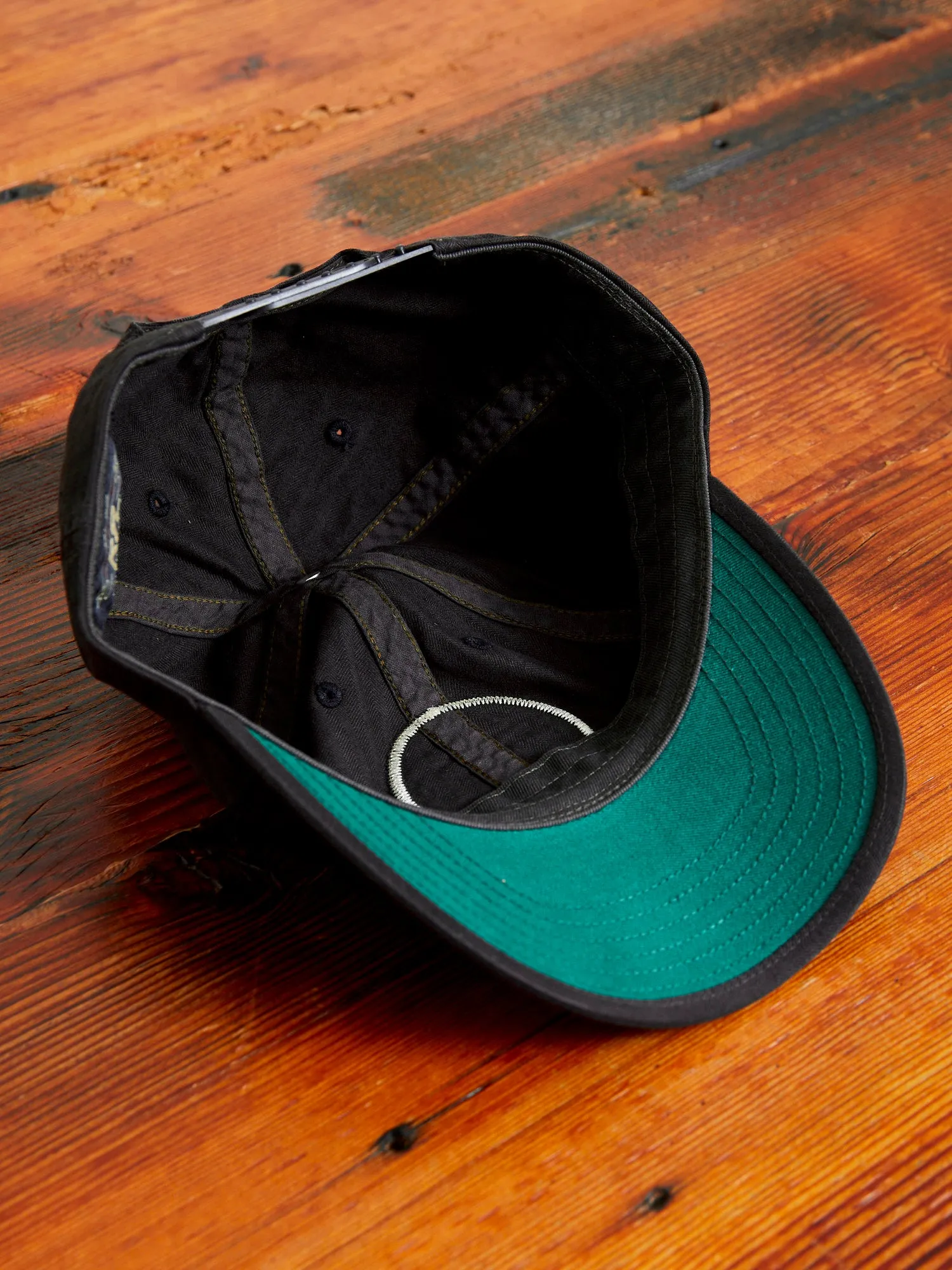 Twill Baseball Cap in Black