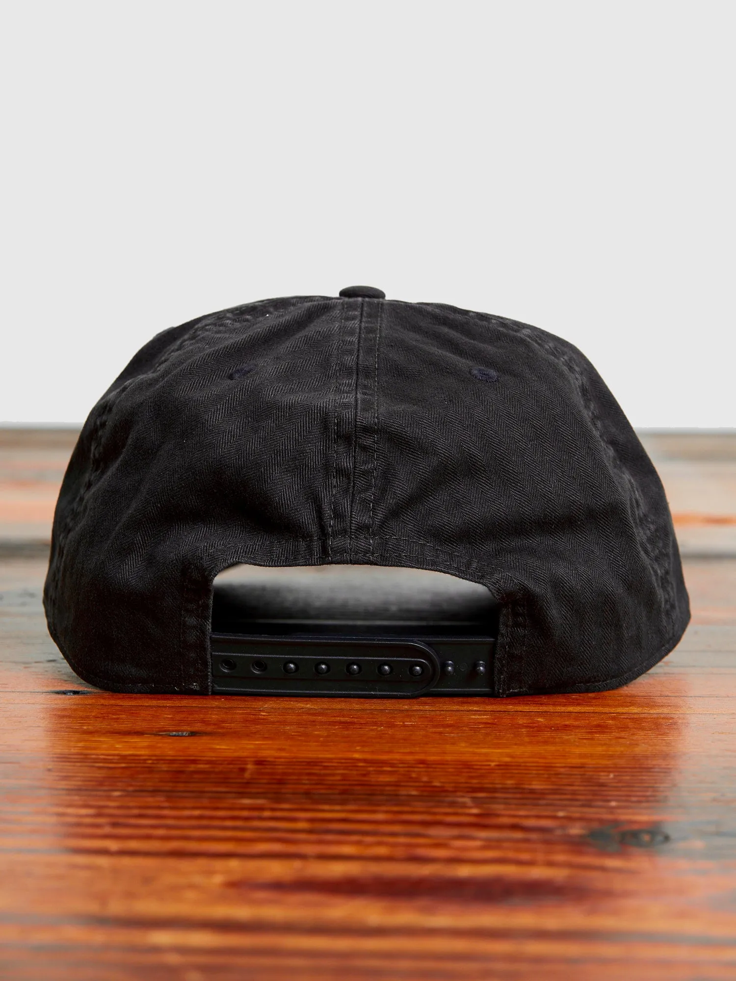 Twill Baseball Cap in Black