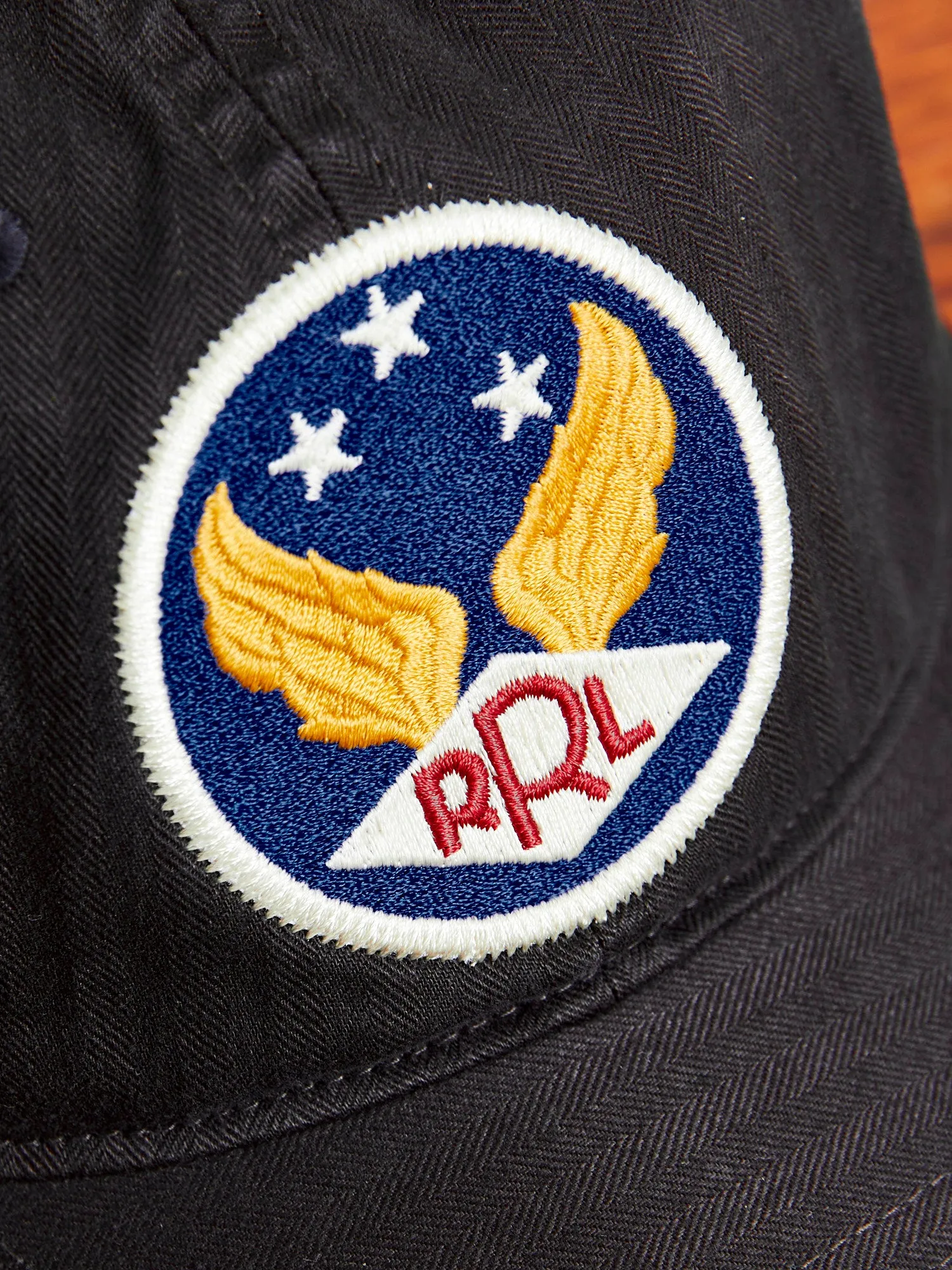 Twill Baseball Cap in Black