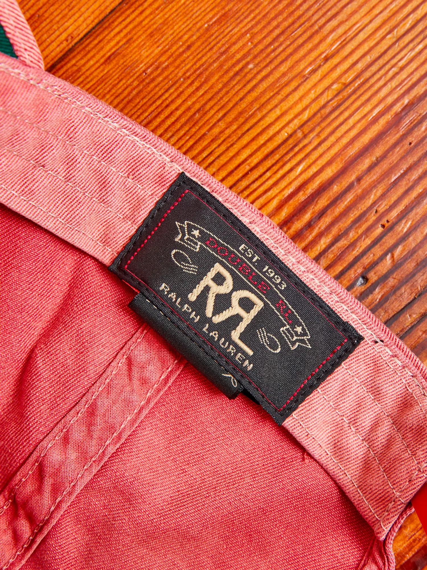 Twill Baseball Cap in Faded Red