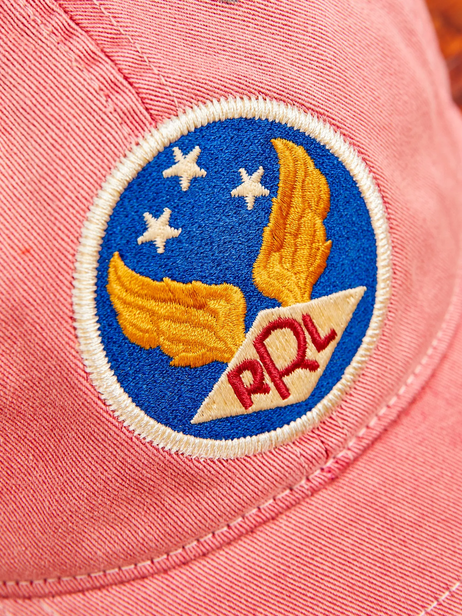 Twill Baseball Cap in Faded Red