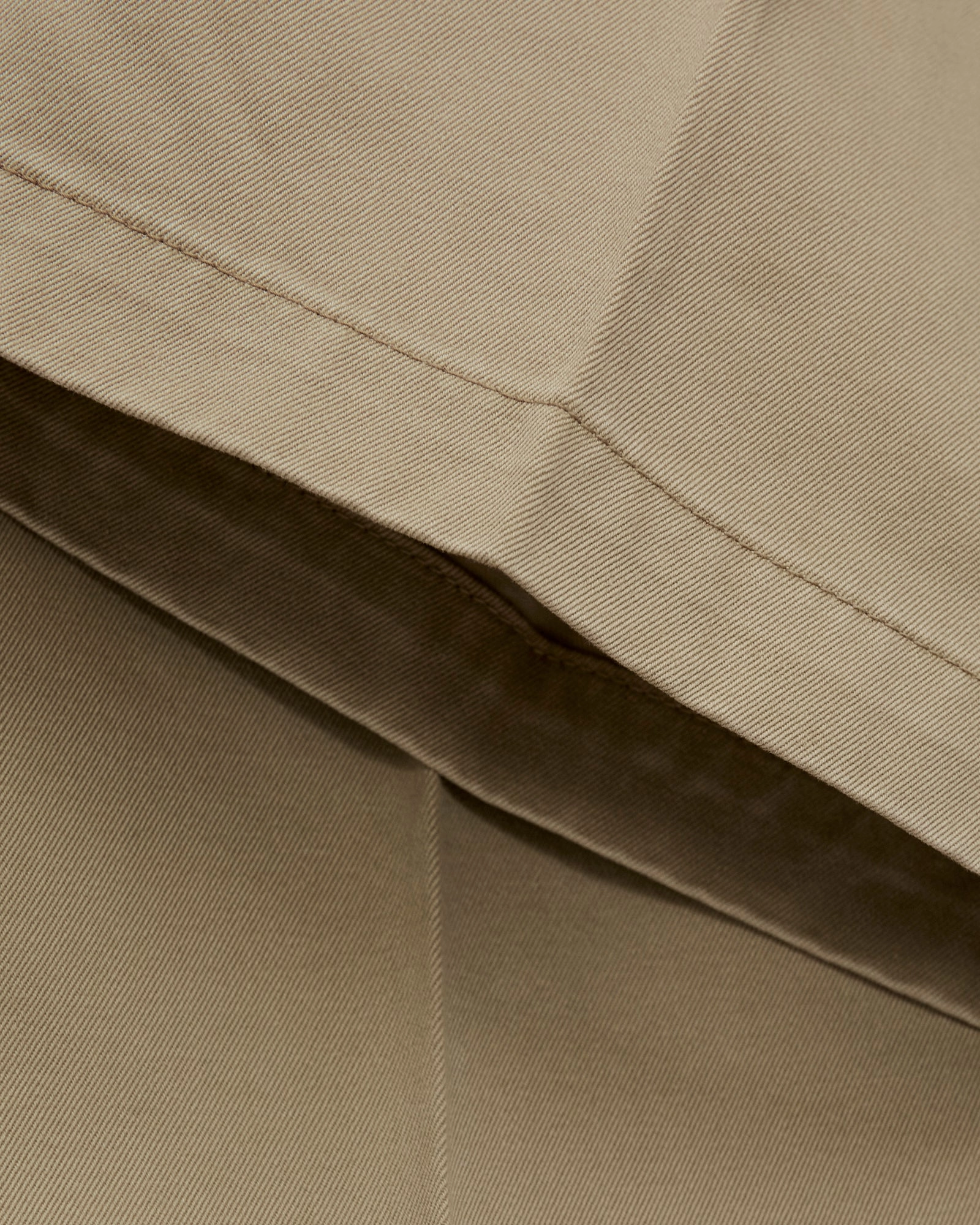 Two Tuck Wide Trousers in Khaki