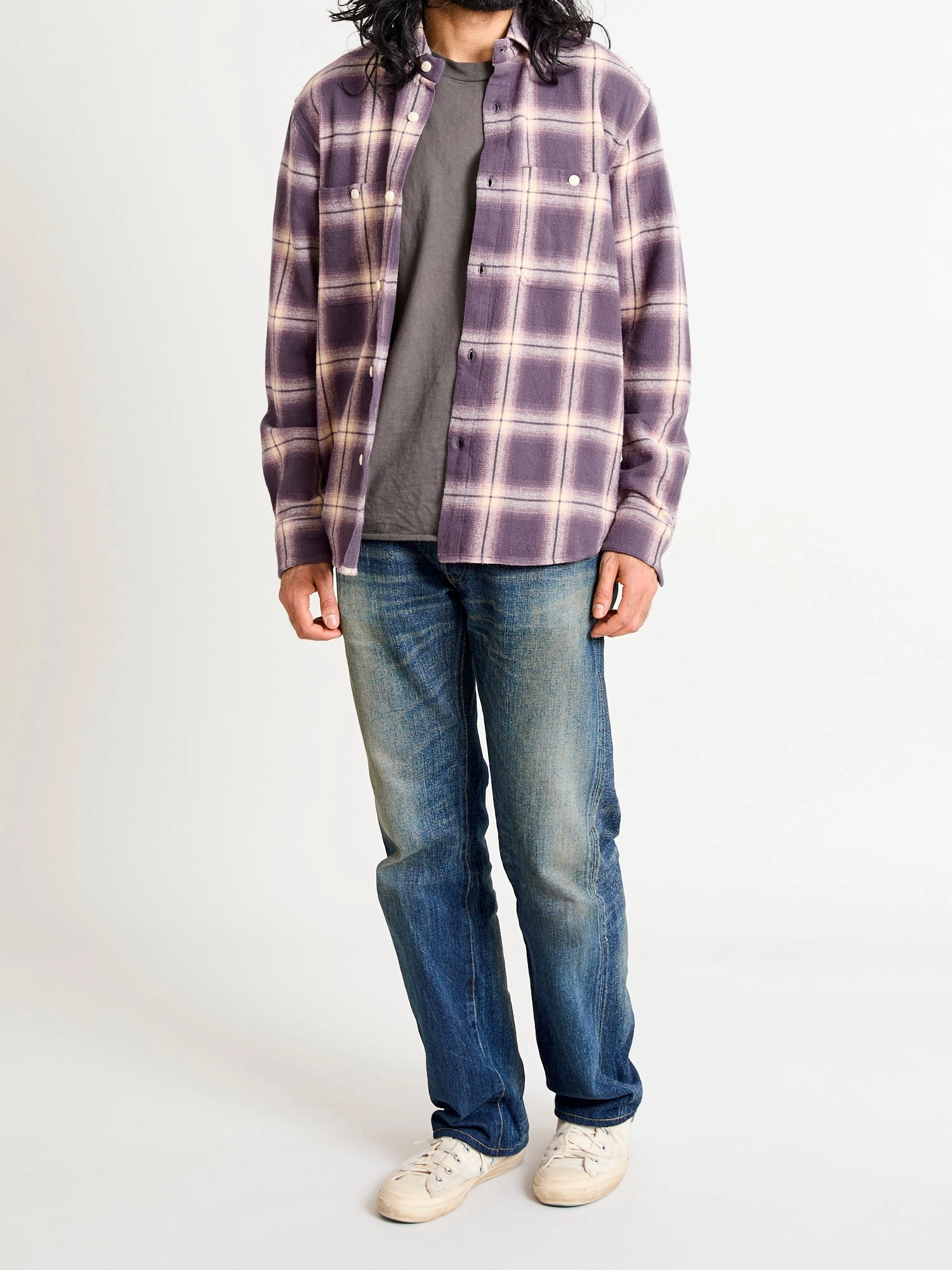 Utility Shirt in Faded Lilac