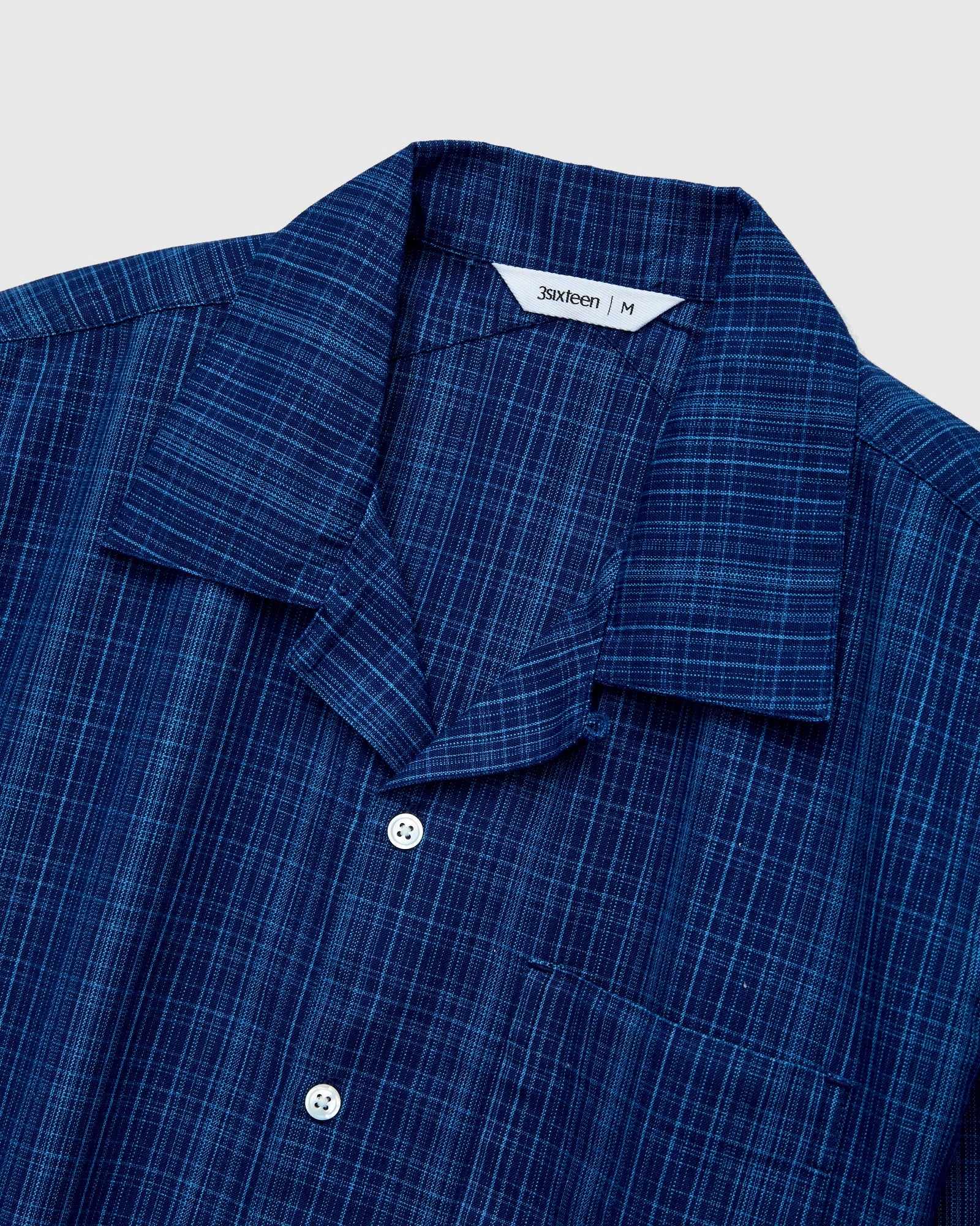 Vacation Shirt in Indigo Microcheck