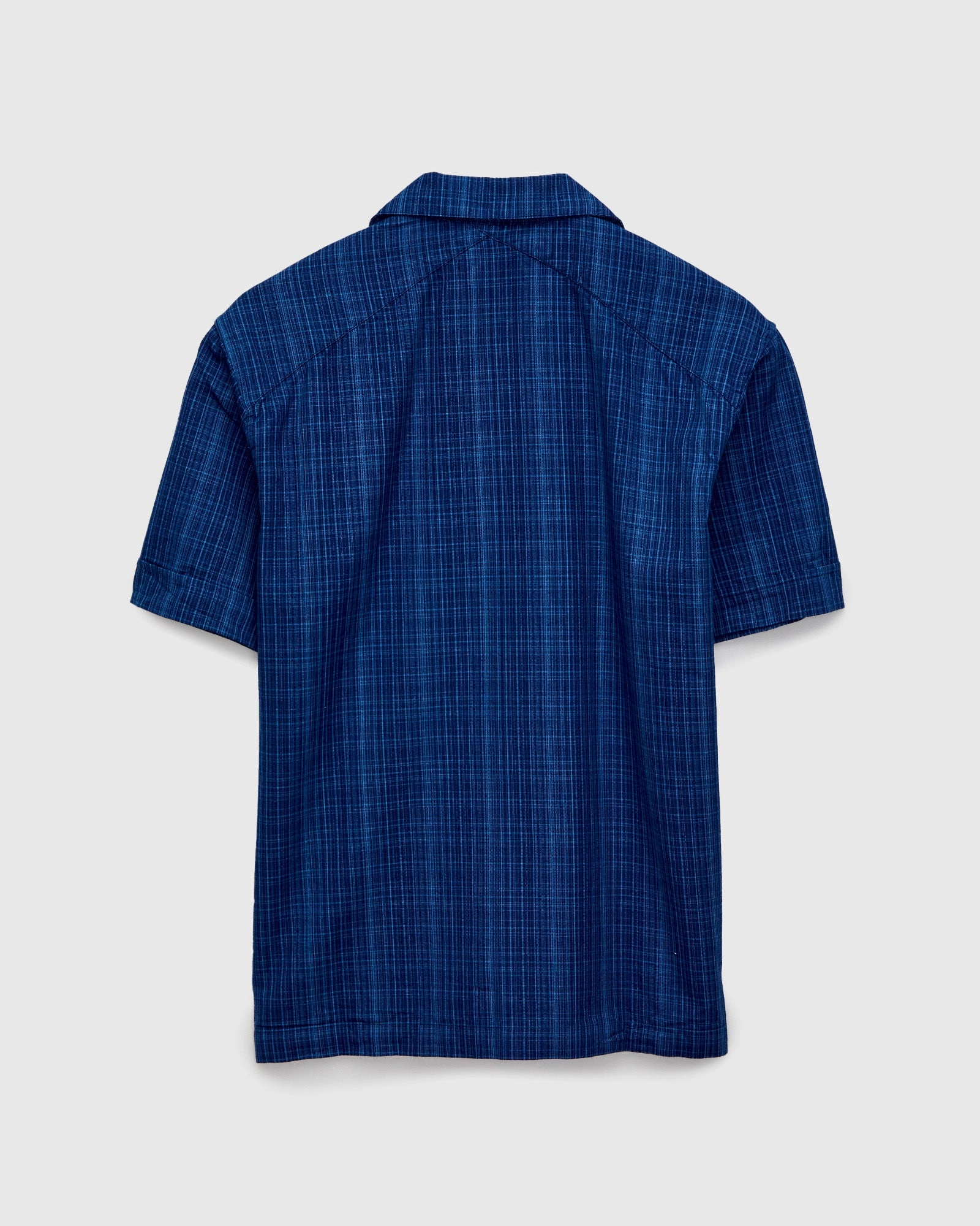 Vacation Shirt in Indigo Microcheck