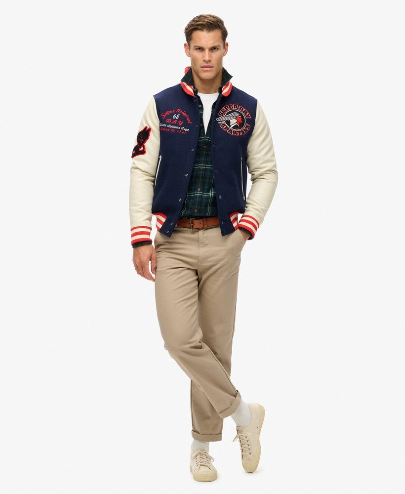 Varsity Patched Bomber | Atlantic Navy