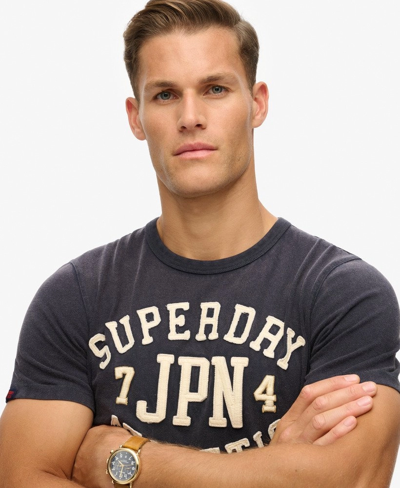 Vintage Athletic Short Sleeve T-Shirt | Eclipse Navy