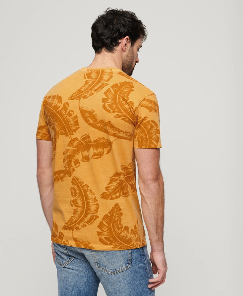 Vintage Overdye Printed Tee | Desert Yellow