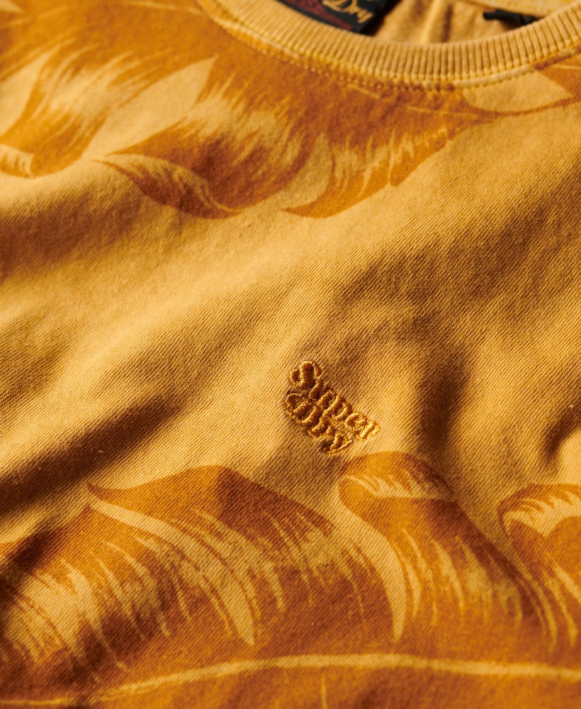 Vintage Overdye Printed Tee | Desert Yellow