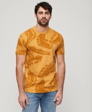 Vintage Overdye Printed Tee | Desert Yellow