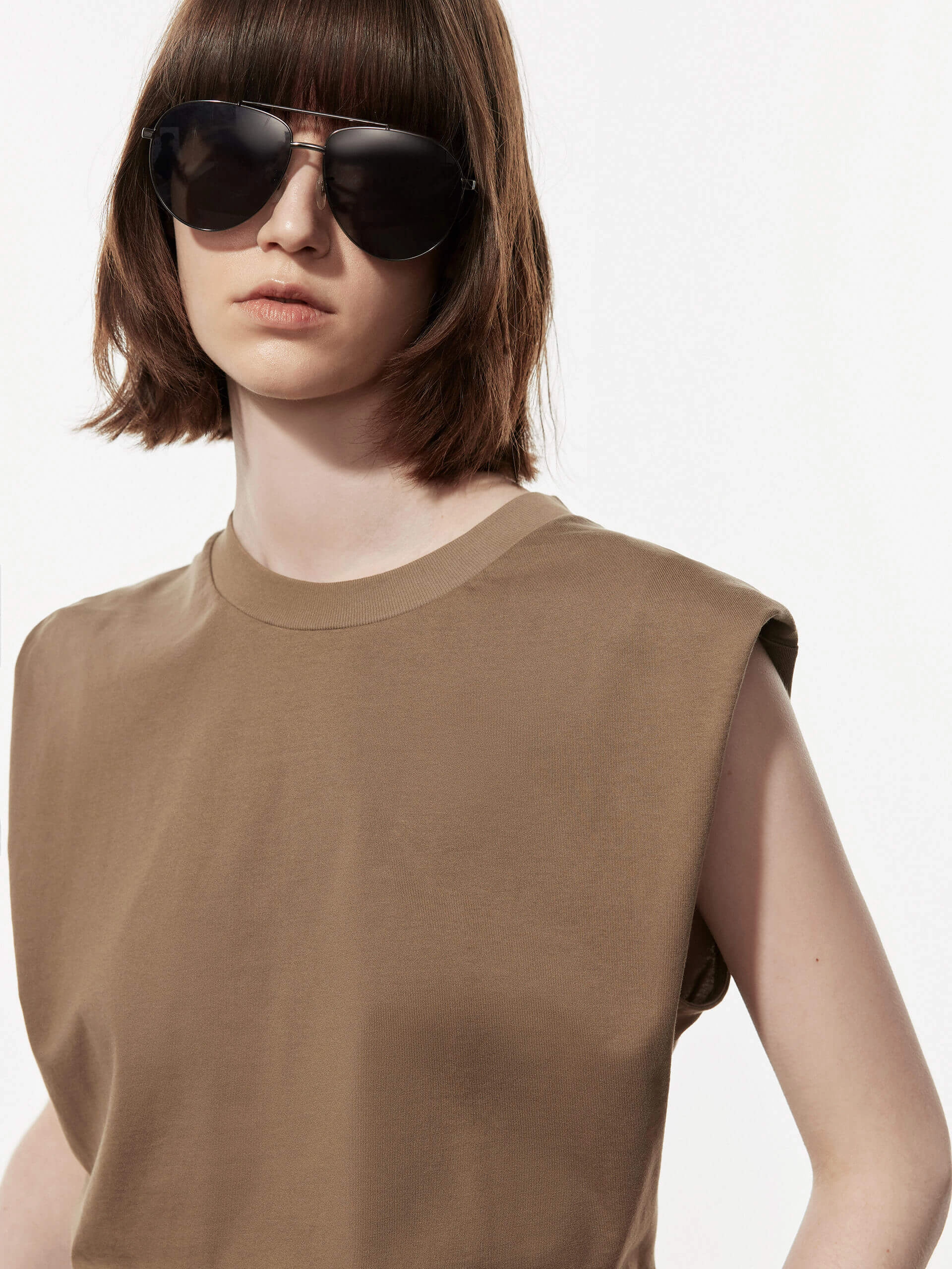 Waisted Cap Sleeve T-shirt