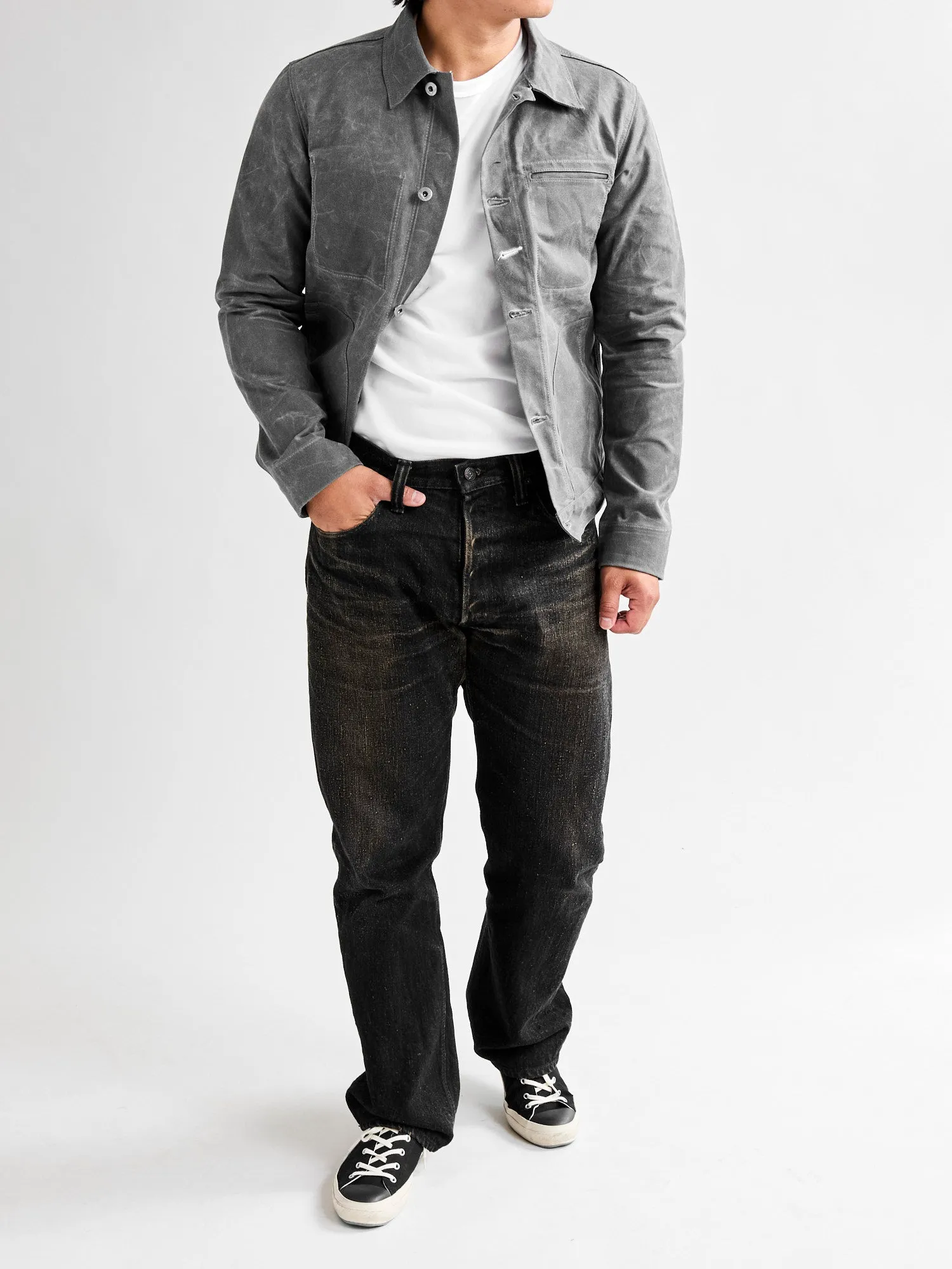 Waxed Canvas Ridgeline Supply Jacket in Grey