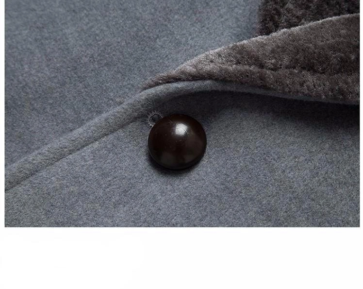 West Louis™ Splicing Collar Woolen Casual Trench Overcoat