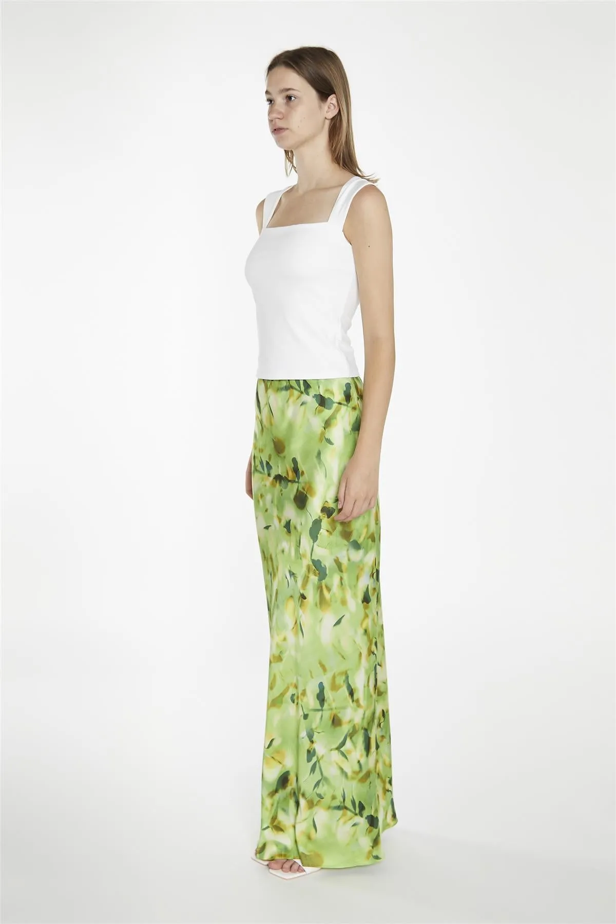 White Square-Neck Top