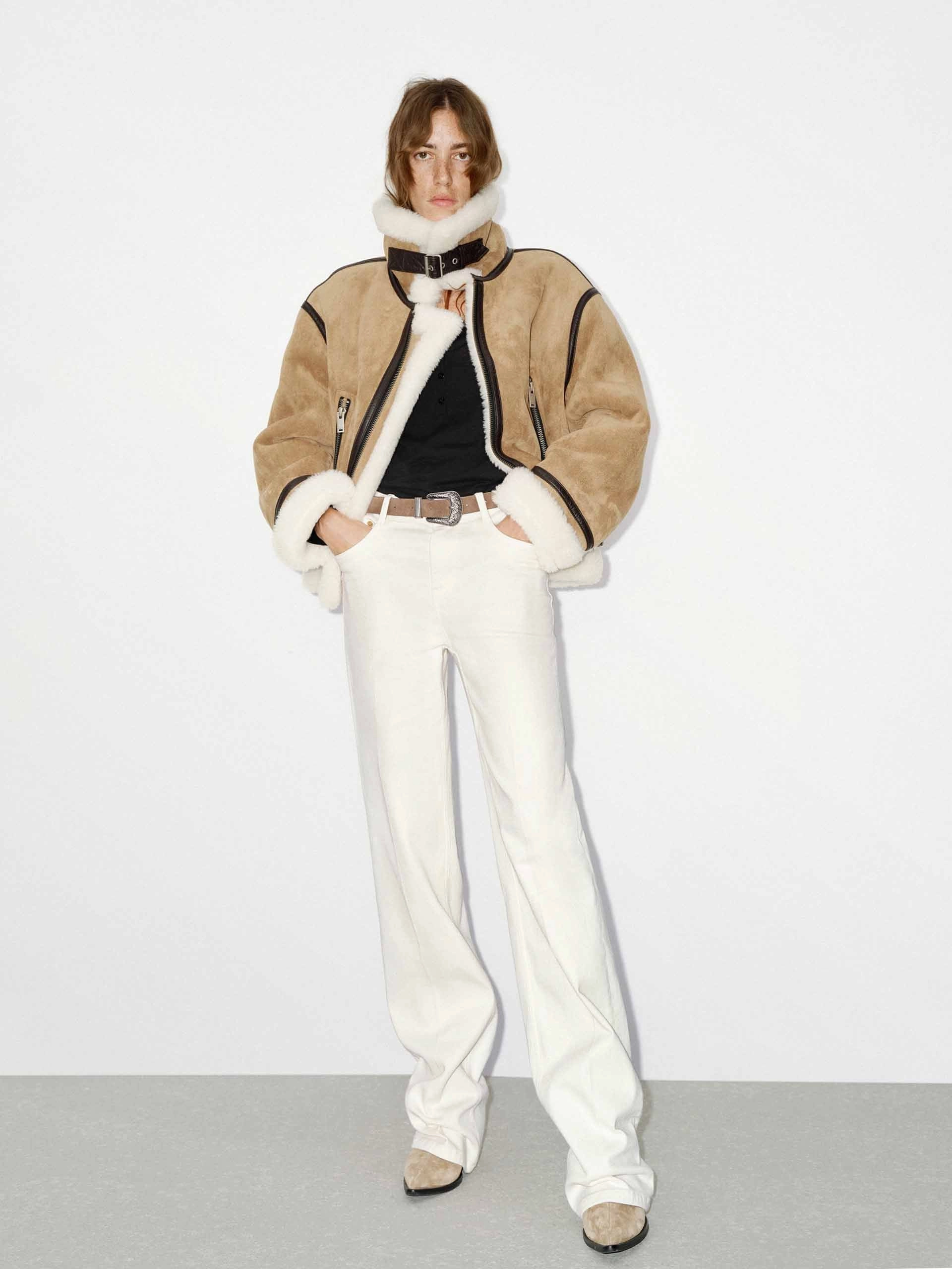 White Straight Leg Jeans
