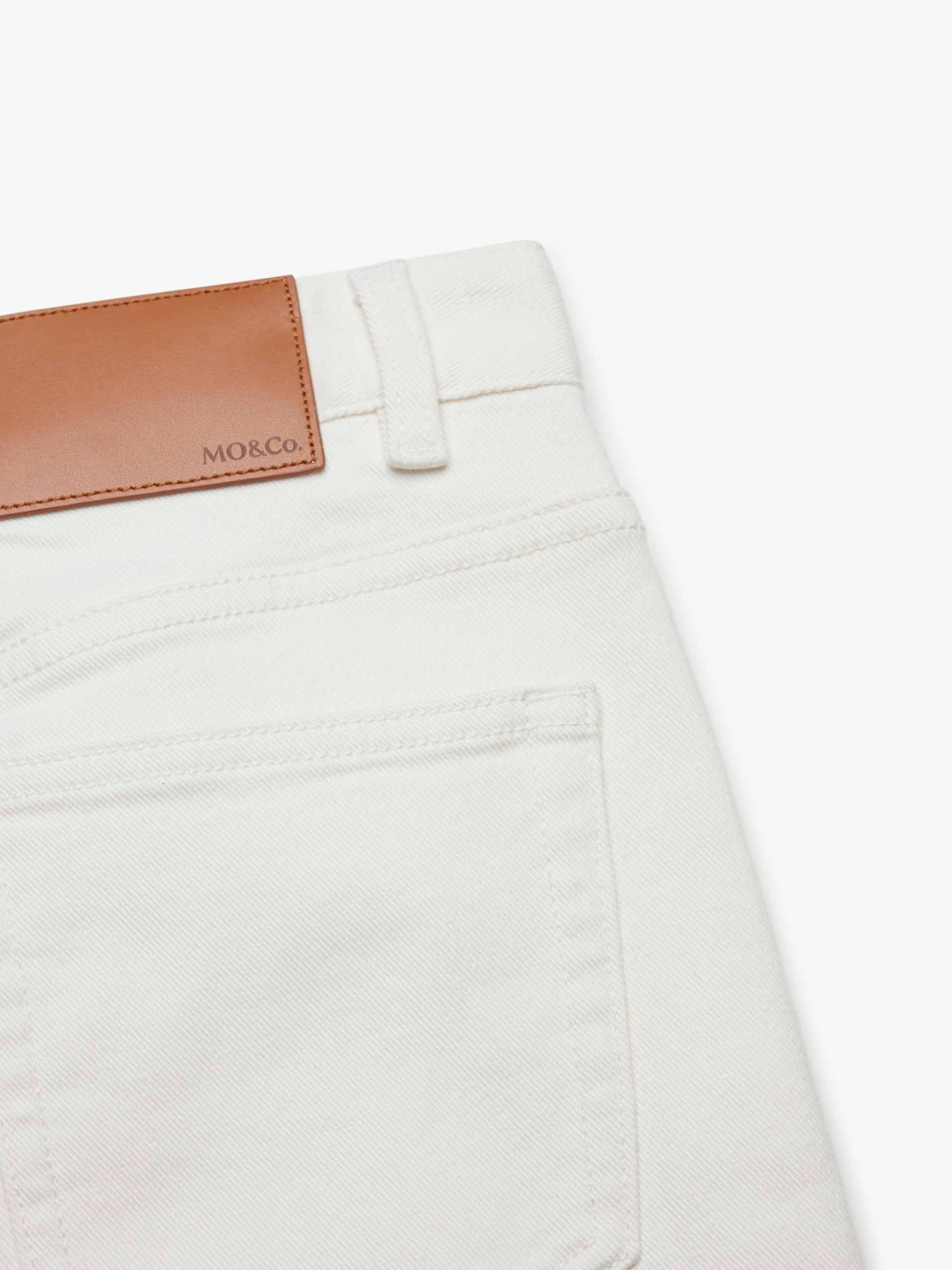 White Straight Leg Jeans