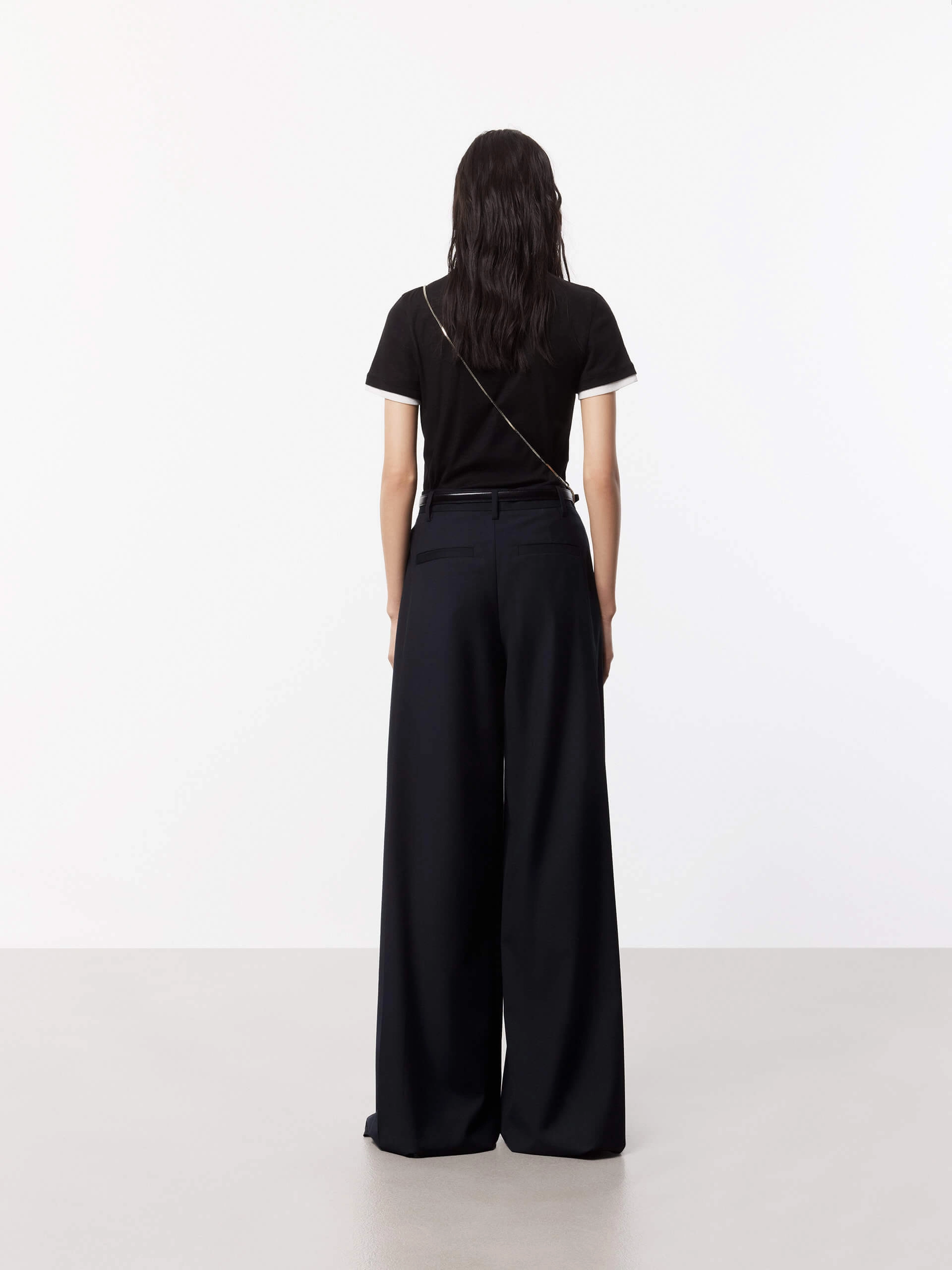 Wide Leg Pleated Pants