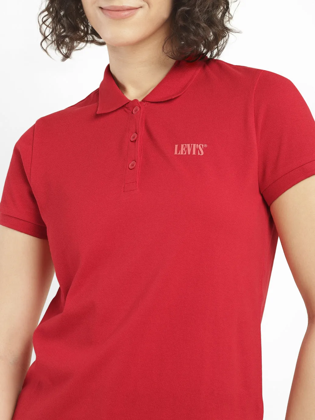 Women's Solid Polo T-shirt