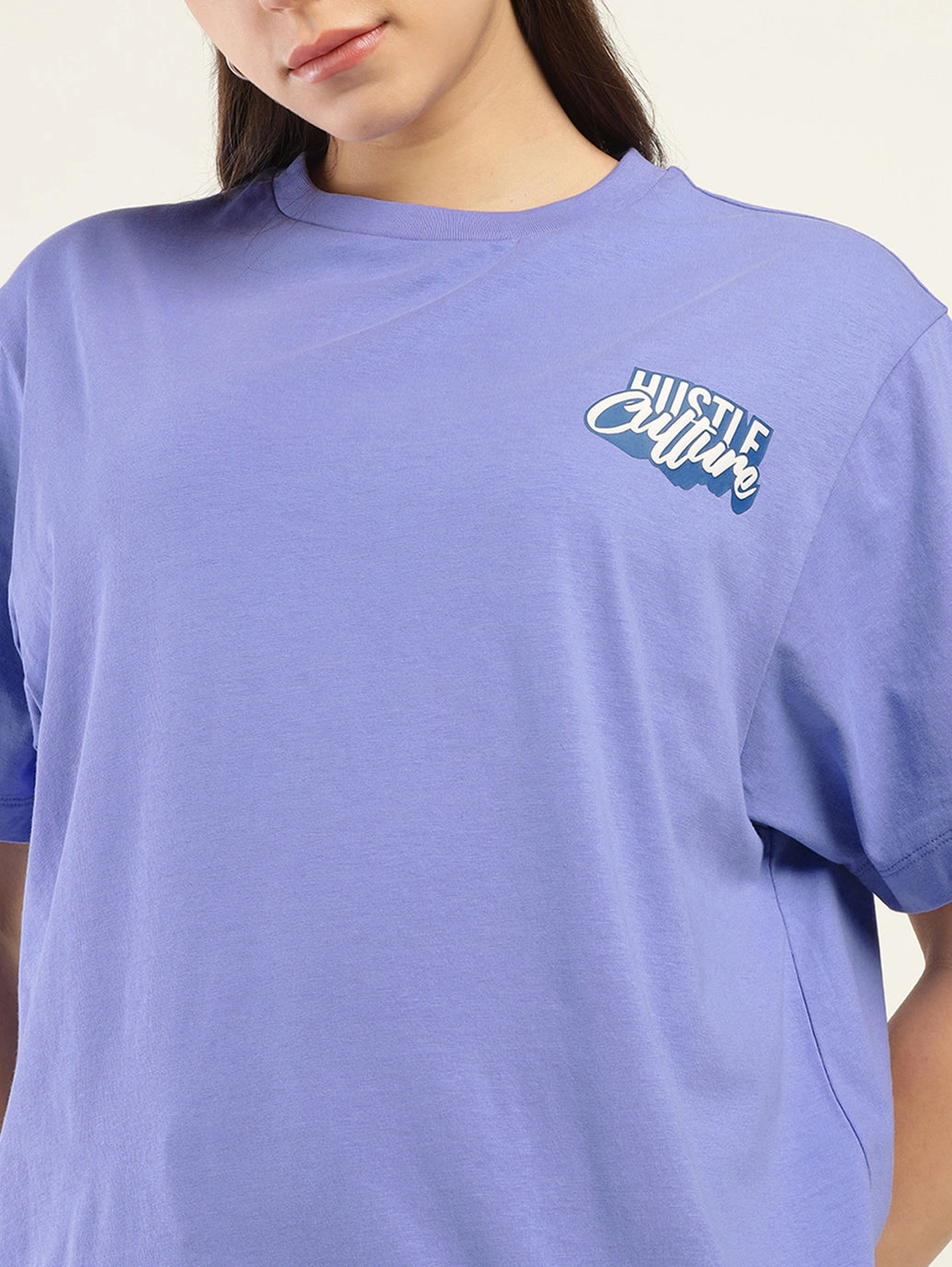 Women's Typographic Oversized T-Shirt