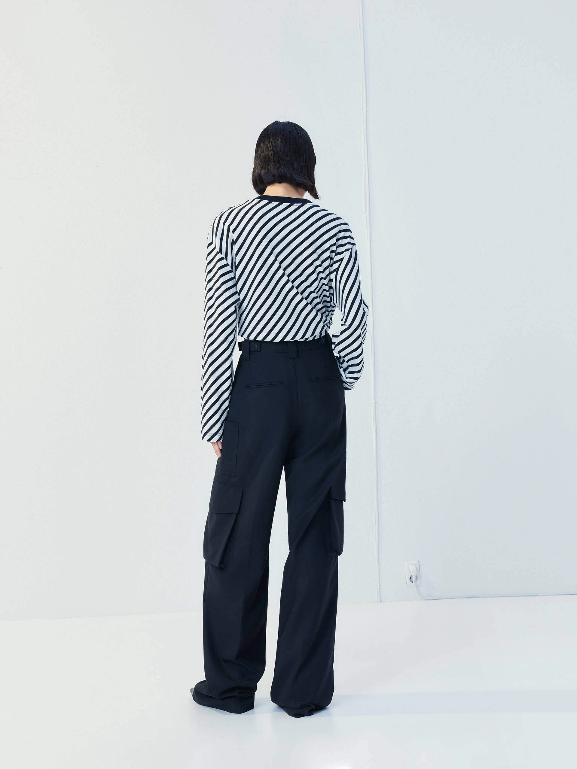 Wool Blend Cargo Pants
