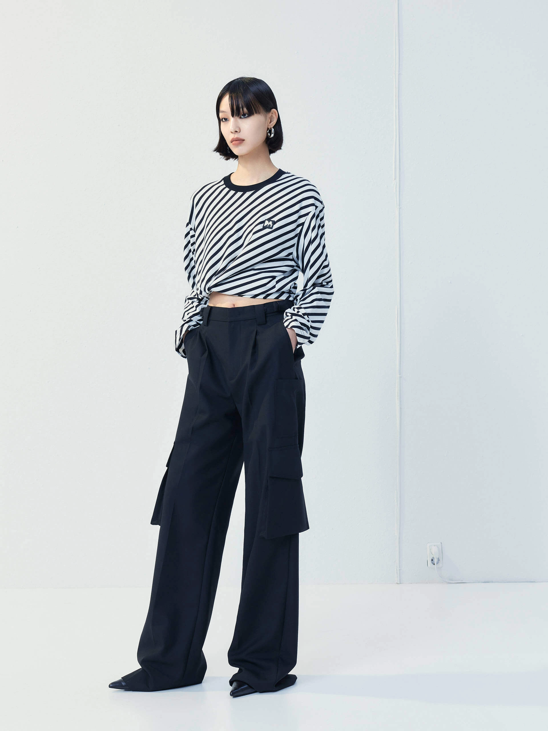 Wool Blend Cargo Pants
