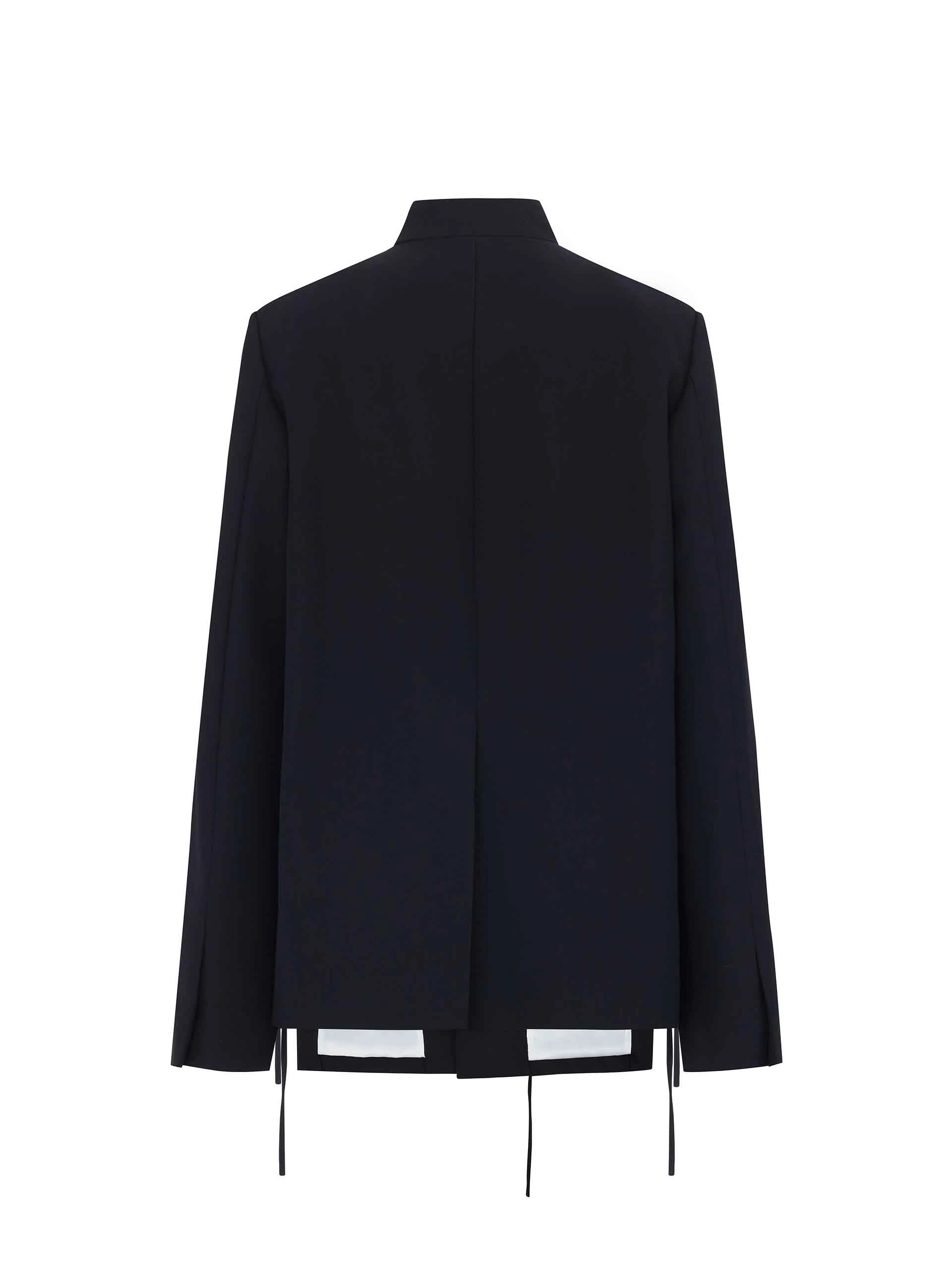 Wool Blend Deconstruct Blazer