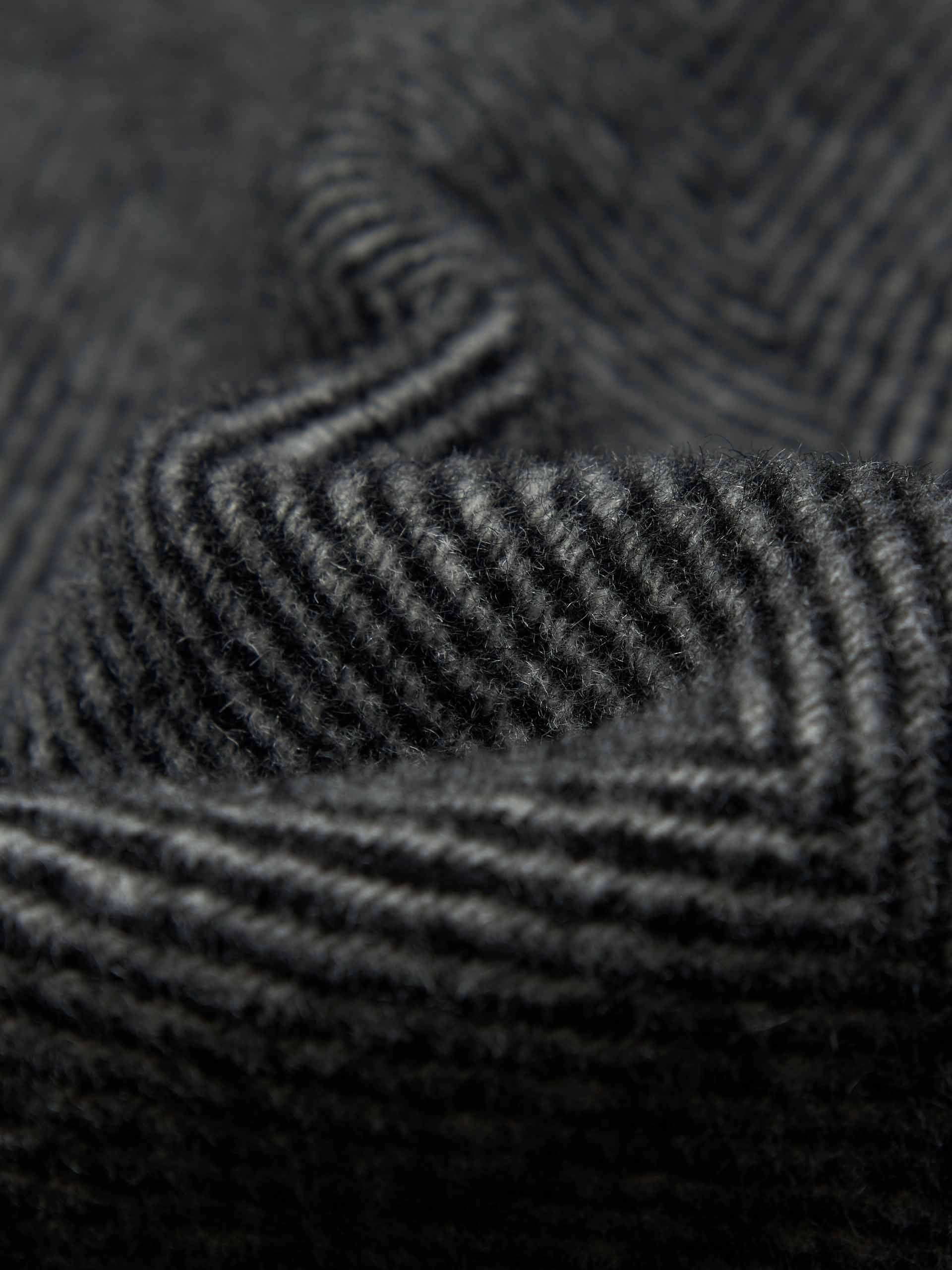 Wool Blend Scarf Coat