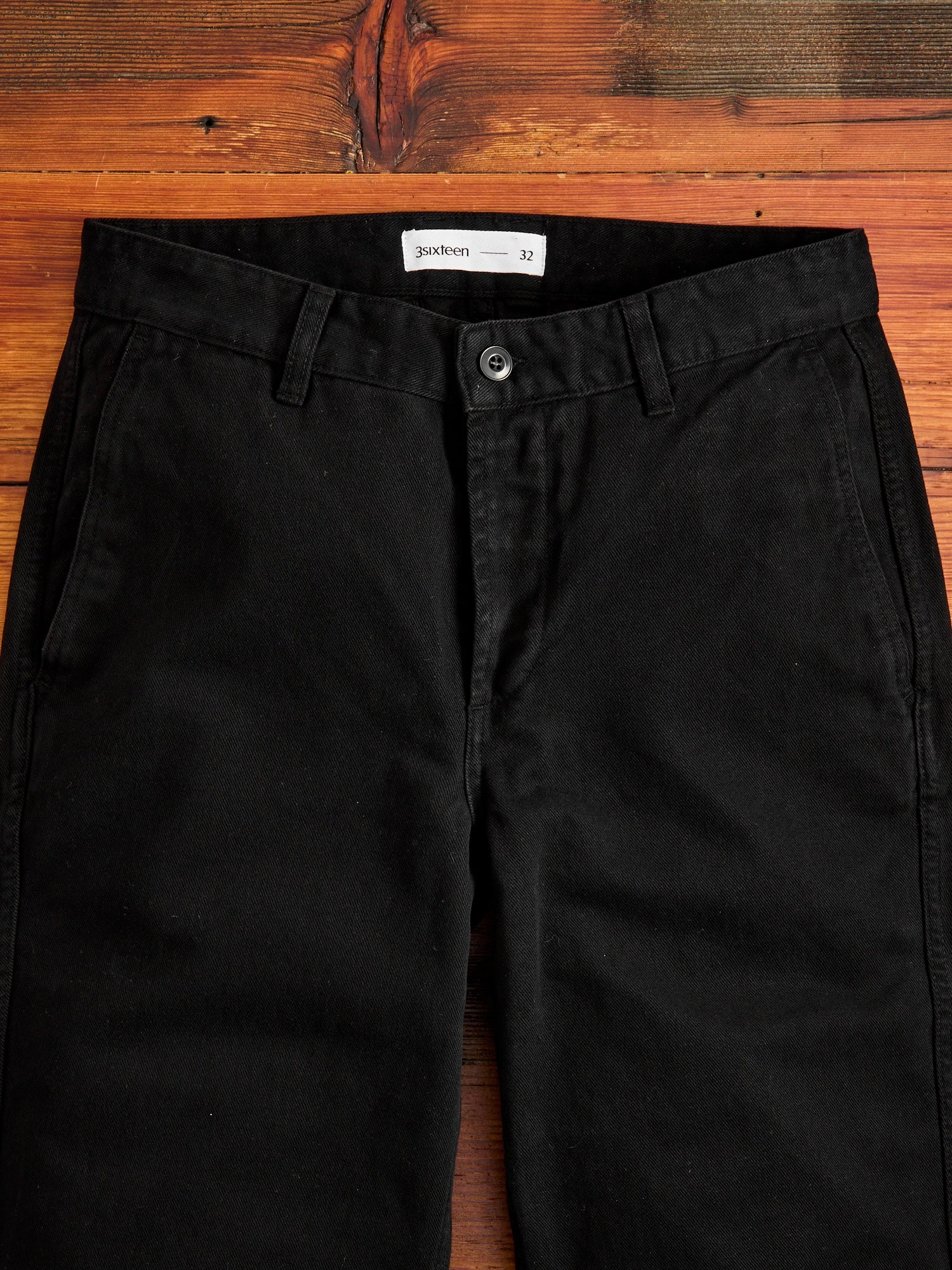 Work Pant in Black Twill