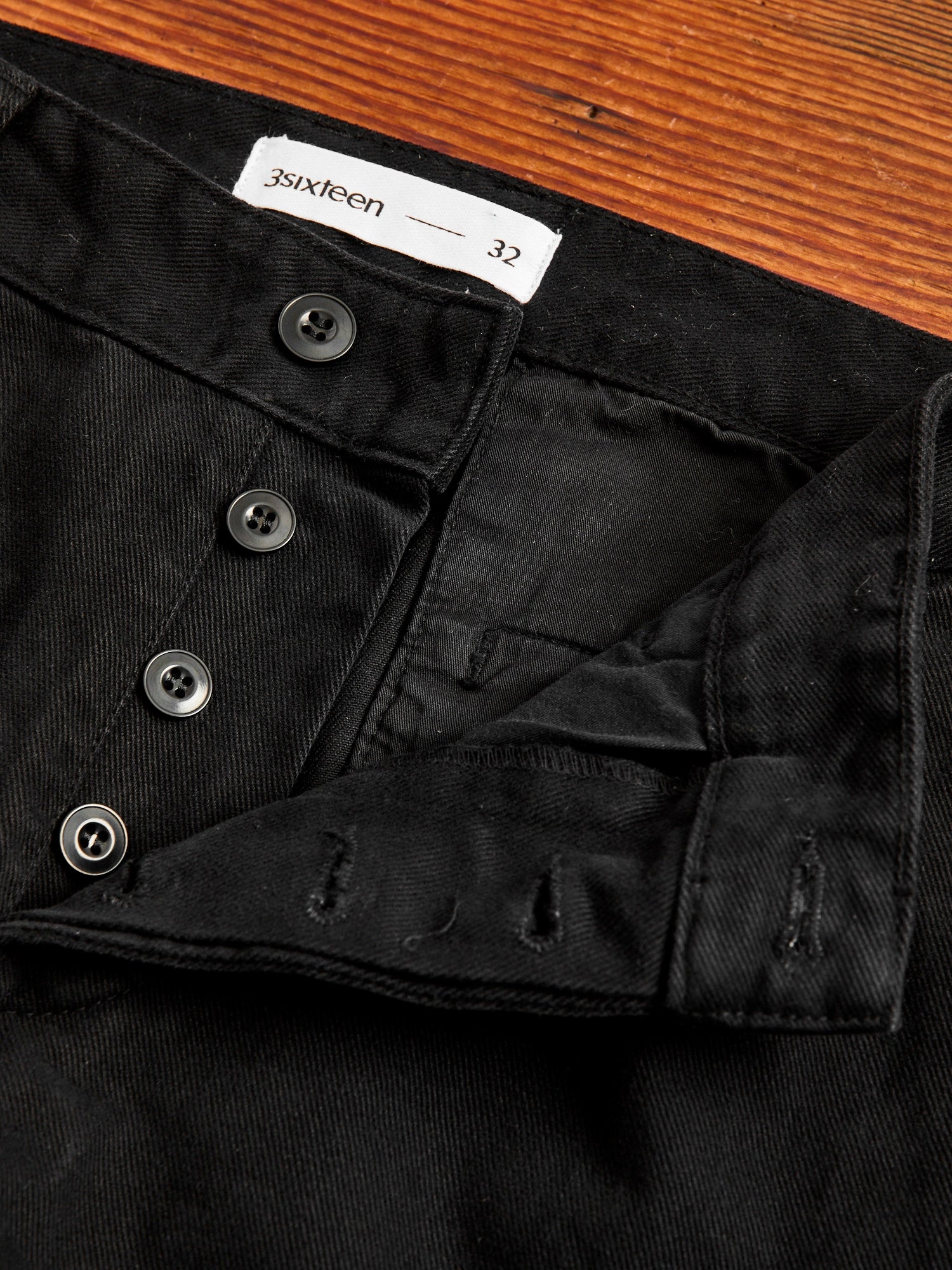 Work Pant in Black Twill