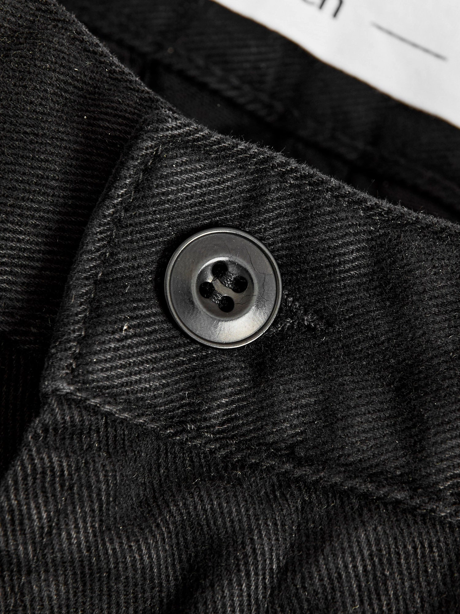 Work Pant in Black Twill