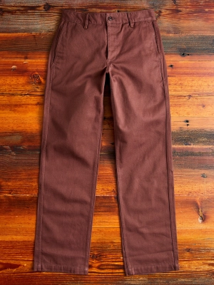 Work Pant in Brown Twill