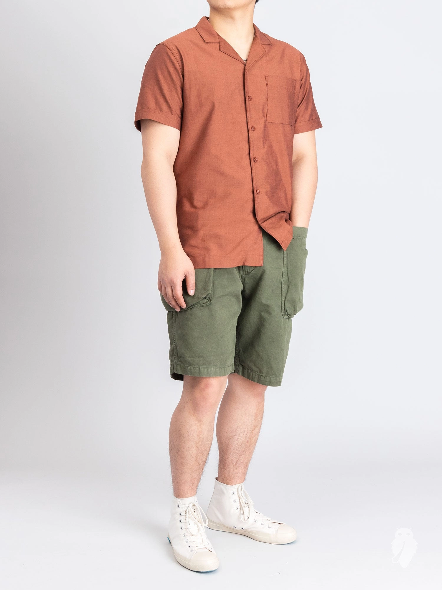 Work Shorts in Green Khaki