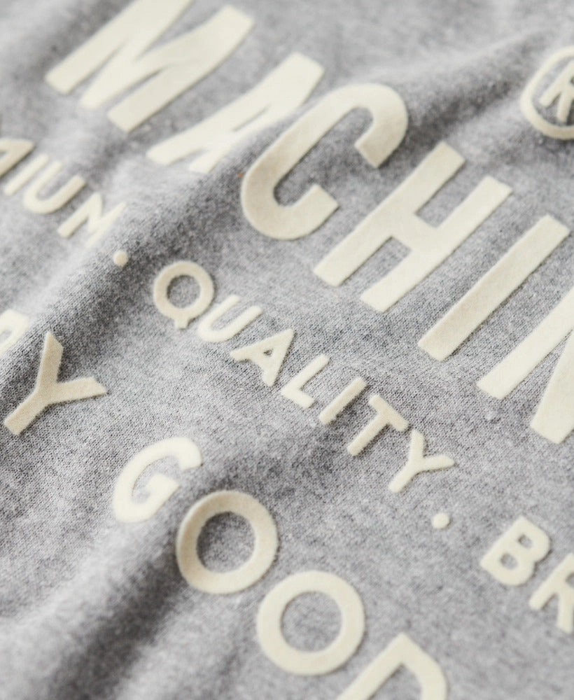 Workwear Flock Graphic T-Shirt | Ash Grey Marle