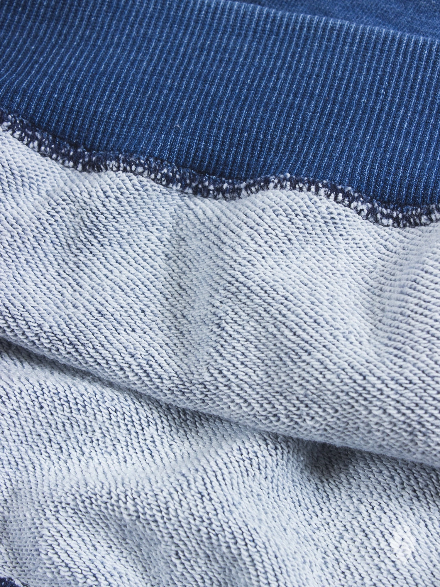 Yarn-Dyed Pullover Hoodie in Washed Indigo