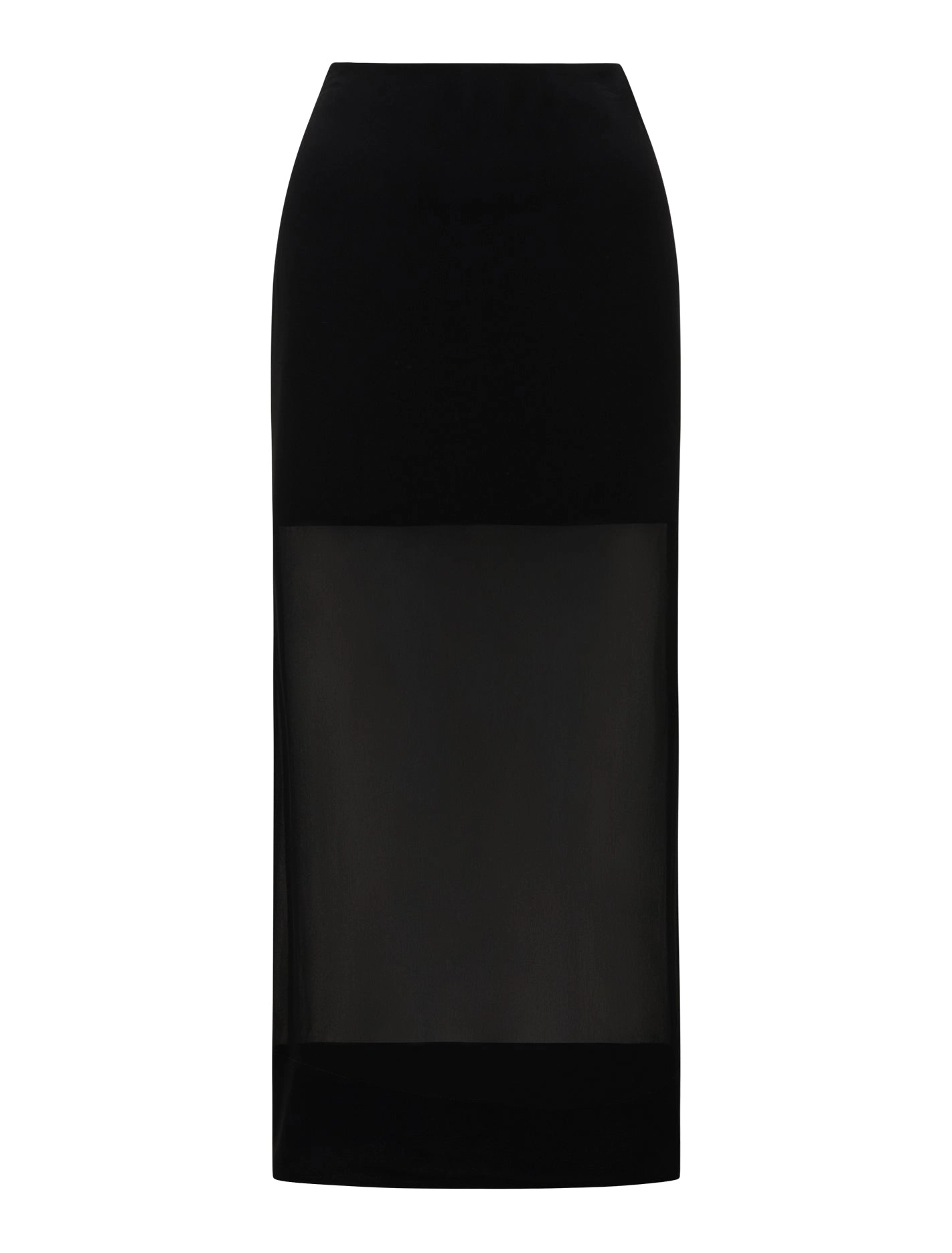 Yolanda Sheer Midi Skirt